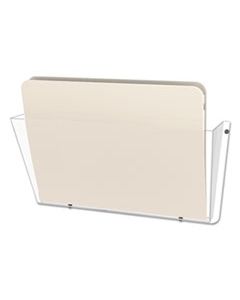DEF63201 UNBREAKABLE DOCUPOCKET WALL FILE, LETTER, 14 1/2 X 3 X 6 1/2, CLEAR