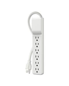 BLKBE10600010 HOME/OFFICE SURGE PROTECTOR, 6 OUTLETS, 10 FT CORD, 720 JOULES, WHITE