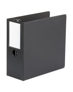 UNV20714 DELUXE NON-VIEW D-RING BINDER WITH LABEL HOLDER, 3 RINGS, 5" CAPACITY, 11 X 8.5, BLACK