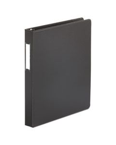 UNV20761 DELUXE NON-VIEW D-RING BINDER WITH LABEL HOLDER, 3 RINGS, 1" CAPACITY, 11 X 8.5, BLACK