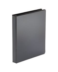 UNV20961CT ECONOMY ROUND RING VIEW BINDER, 3 RINGS, 1" CAPACITY, 11 X 8.5, BLACK, 12/CARTON