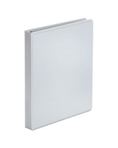 UNV20962CT ECONOMY ROUND RING VIEW BINDER, 3 RINGS, 1" CAPACITY, 11 X 8.5, WHITE, 12/CARTON