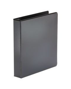 UNV20971 ECONOMY ROUND RING VIEW BINDER, 3 RINGS, 1.5" CAPACITY, 11 X 8.5, BLACK