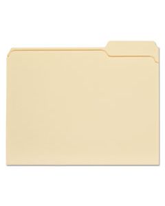 UNV12123 TOP TAB MANILA FILE FOLDERS, 1/3-CUT TABS, RIGHT POSITION, LETTER SIZE, 11 PT. MANILA, 100/BOX