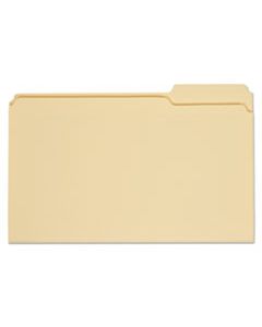 UNV15123 TOP TAB MANILA FILE FOLDERS, 1/3-CUT TABS, RIGHT POSITION, LEGAL SIZE, 11 PT. MANILA, 100/BOX