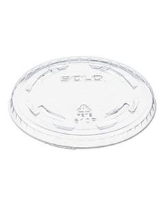 DCC610TP PLASTIC FLAT COLD CUP LID, FOR 9-10 OZ CUPS,CLEAR,1000/CARTON