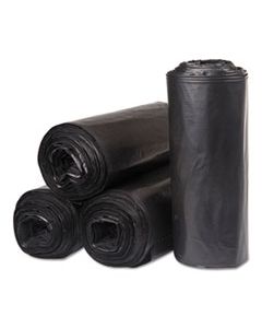 IBSSL4046HVK INSTITUTIONAL LOW-DENSITY CAN LINERS, 45 GAL, 0.58 MIL, 40" X 46", BLACK, 10/CARTON