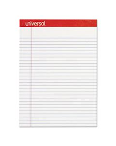 UNV20630 PERFORATED WRITING PADS, WIDE/LEGAL RULE, 8.5 X 11.75, WHITE, 50 SHEETS, DOZEN