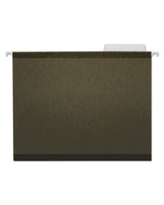 UNV24113 DELUXE REINFORCED RECYCLED HANGING FILE FOLDERS, LETTER SIZE, 1/3-CUT TAB, STANDARD GREEN, 25/BOX