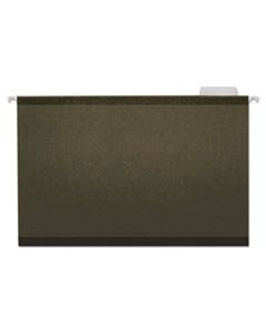 UNV24215 DELUXE REINFORCED RECYCLED HANGING FILE FOLDERS, LEGAL SIZE, 1/5-CUT TAB, STANDARD GREEN, 25/BOX
