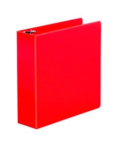 UNV30409 ECONOMY NON-VIEW ROUND RING BINDER, 3 RINGS, 3" CAPACITY, 11 X 8.5, RED