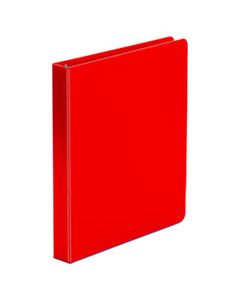 UNV31403 ECONOMY NON-VIEW ROUND RING BINDER, 3 RINGS, 1" CAPACITY, 11 X 8.5, RED
