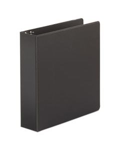 UNV34401 ECONOMY NON-VIEW ROUND RING BINDER, 3 RINGS, 2" CAPACITY, 11 X 8.5, BLACK