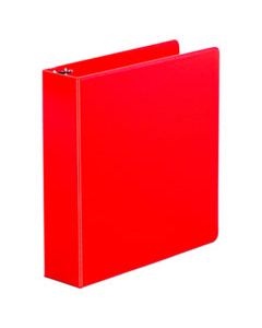 UNV34403 ECONOMY NON-VIEW ROUND RING BINDER, 3 RINGS, 2" CAPACITY, 11 X 8.5, RED