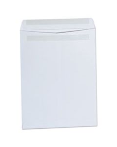 UNV42102 SELF-STICK OPEN-END CATALOG ENVELOPE, #13 1/2, SQUARE FLAP, SELF-ADHESIVE CLOSURE, 10 X 13, WHITE, 100/BOX