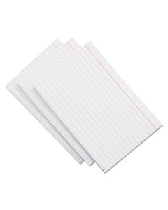 UNV47250 RULED INDEX CARDS, 5 X 8, WHITE, 100/PACK