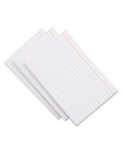 UNV47210 RULED INDEX CARDS, 3 X 5, WHITE, 100/PACK