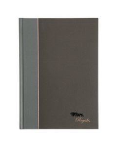 TOP25230 ROYALE CASEBOUND BUSINESS NOTEBOOK, COLLEGE, BLACK/GRAY, 8.25 X 5.88, 96 SHEETS