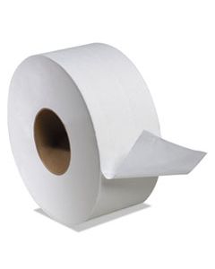 BWK59GREEN BOARDWALK GREEN JUMBO BATHROOM TISSUE, SEPTIC SAFE, 2-PLY, WHITE, 3.55" X 1000 FT, 12/CARTON