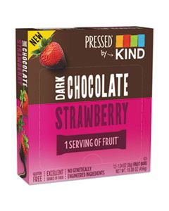 KND25968 PRESSED BY KIND BARS, DARK CHOCOLATE STRAWBERRY, 1.34 OZ, 12/PACK