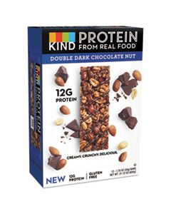 KND26036 PROTEIN BARS, DOUBLE DARK CHOCOLATE, 1.76 OZ, 12/PACK