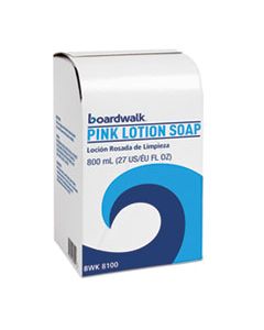 BWK8100CT MILD CLEANSING PINK LOTION SOAP, FLORAL-LAVENDER, LIQUID, 800ML BOX, 12/CARTON