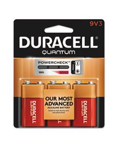 DURQU9V3BCD QUANTUM ALKALINE 9V BATTERIES, 3/PACK, 36 PACKS/CARTON