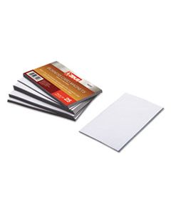 BAU66200 BUSINESS CARD MAGNETS, 3 1/2 X 2, WHITE, ADHESIVE COATED, 25/PACK