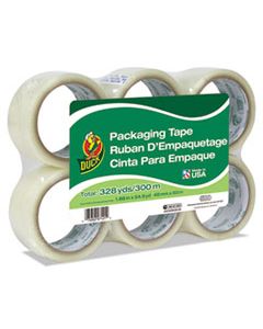 DUC240053 COMMERCIAL GRADE PACKAGING TAPE, 3" CORE, 1.88" X 55 YDS, CLEAR, 6/PACK