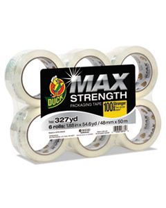 DUC241513 MAX PACKAGING TAPE, 3" CORE, 1.88" X 54.6 YDS, CRYSTAL CLEAR, 6/PACK