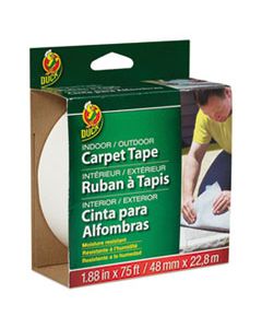 DUC442062 CARPET TAPE, 3" CORE, 1.88" X 75 FT, WHITE