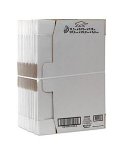 DUC1147604 SELF-LOCKING MAILING BOX, REGULAR SLOTTED CONTAINER (RSC), 11.5" X 8.75" X 2.13", WHITE, 25/PACK