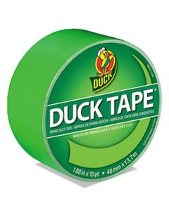 DUC1265018 COLORED DUCT TAPE, 3" CORE, 1.88" X 15 YDS, NEON GREEN