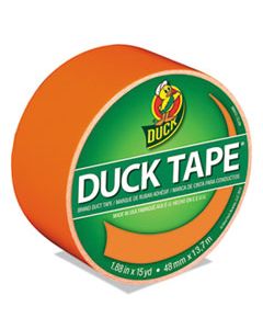 DUC1265019 COLORED DUCT TAPE, 3" CORE, 1.88" X 15 YDS, NEON ORANGE