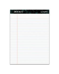 TOP63416 DOCKET RULED PERFORATED PADS, WIDE/LEGAL RULE, 8.5 X 11.75, WHITE, 50 SHEETS, 6/PACK