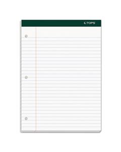 TOP63437 DOUBLE DOCKET RULED PADS, WIDE/LEGAL RULE, 8.5 X 11.75, WHITE, 100 SHEETS, 6/PACK
