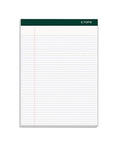 TOP99612 DOUBLE DOCKET RULED PADS, NARROW RULE, 8.5 X 11.75, WHITE, 100 SHEETS, 4/PACK