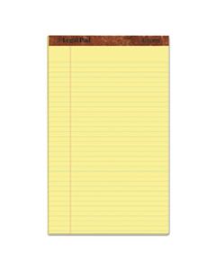 TOP7572 "THE LEGAL PAD" PERFORATED PADS, WIDE/LEGAL RULE, 8.5 X 14, CANARY, 50 SHEETS, DOZEN
