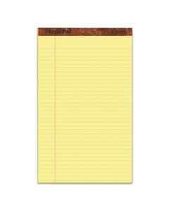 TOP7572 "THE LEGAL PAD" PERFORATED PADS, WIDE/LEGAL RULE, 8.5 X 14, CANARY, 50 SHEETS, DOZEN