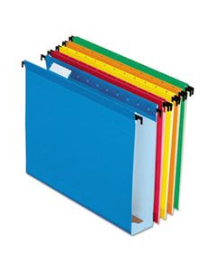 PFX6152X2ASST SUREHOOK HANGING FOLDERS, LETTER SIZE, 1/5-CUT TAB, ASSORTED, 20/BOX