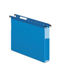 PFX59202 SUREHOOK REINFORCED EXTRA-CAPACITY HANGING BOX FILE, LETTER SIZE, 1/5-CUT TAB, BLUE, 25/BOX