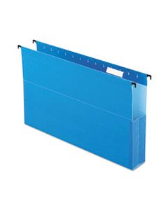PFX59302 SUREHOOK REINFORCED EXTRA-CAPACITY HANGING BOX FILE, LEGAL SIZE, 1/5-CUT TAB, BLUE, 25/BOX