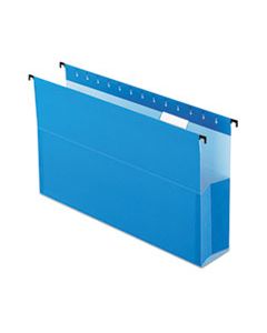 PFX59303 SUREHOOK REINFORCED EXTRA-CAPACITY HANGING BOX FILE, LEGAL SIZE, 1/5-CUT TAB, BLUE, 25/BOX
