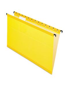 PFX615315YEL SUREHOOK HANGING FOLDERS, LEGAL SIZE, 1/5-CUT TAB, YELLOW, 20/BOX