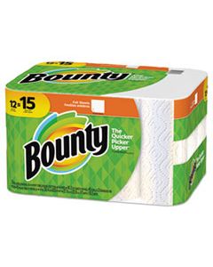 PGC74697 PAPER TOWELS, 2-PLY, WHITE, 45 SHEETS/ROLL, 12 ROLLS/CARTON
