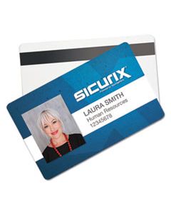 BAU80340 SICURIX BLANK ID CARD WITH MAGNETIC STRIP, 2 1/8 X 3 3/8, WHITE, 100/PACK