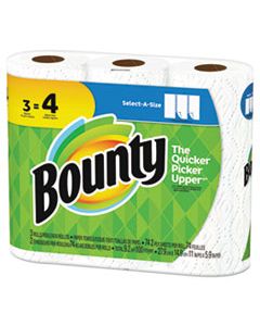 PGC76225PK SELECT-A-SIZE PAPER TOWELS, 2-PLY, WHITE, 5.9 X 11, 74 SHEETS/ROLL, 3 ROLLS/PK