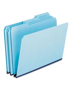 PFX9200T13 PRESSBOARD EXPANDING FILE FOLDERS, 1/3-CUT TABS, LETTER SIZE, BLUE, 25/BOX