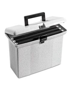 PFX41737 PORTABLE FILE BOXES, LETTER FILES, 14.88" X 6.5" X 11.88", GRANITE