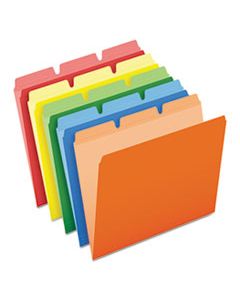 PFX42338 READY-TAB REINFORCED FILE FOLDERS, 1/3-CUT TABS, LETTER SIZE, ASSORTED, 50/PACK